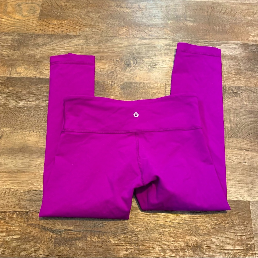 Lululemon Womens Wunder Under Crop III Tender Violet Purple Leggings